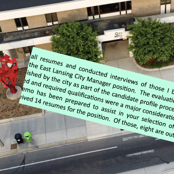 City Manager Candidates’ Names Released; Interviews Coming Monday