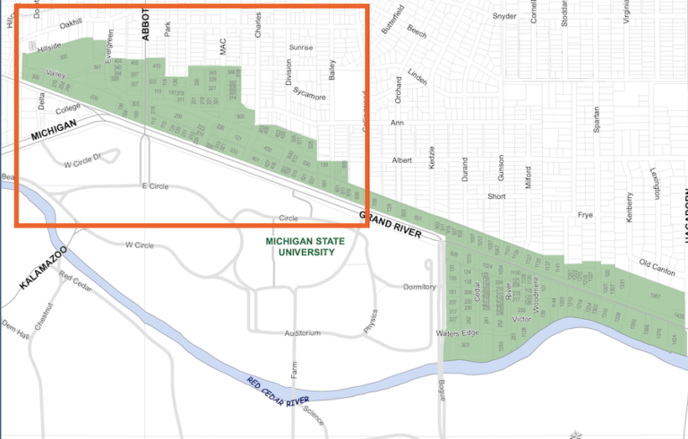 DDA Map – East Lansing Info